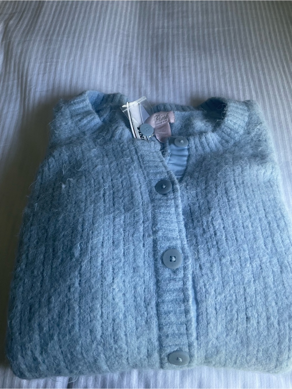 Victoria's Secret PINK Light Blue Cardigan - L